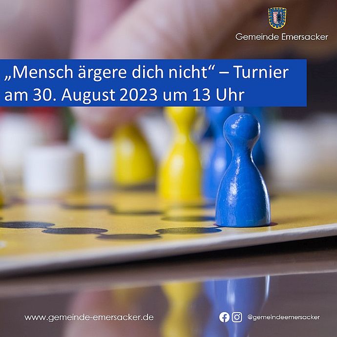 „Mensch ärgere dich nicht" Turnier in Emersacker am 30. August 2023