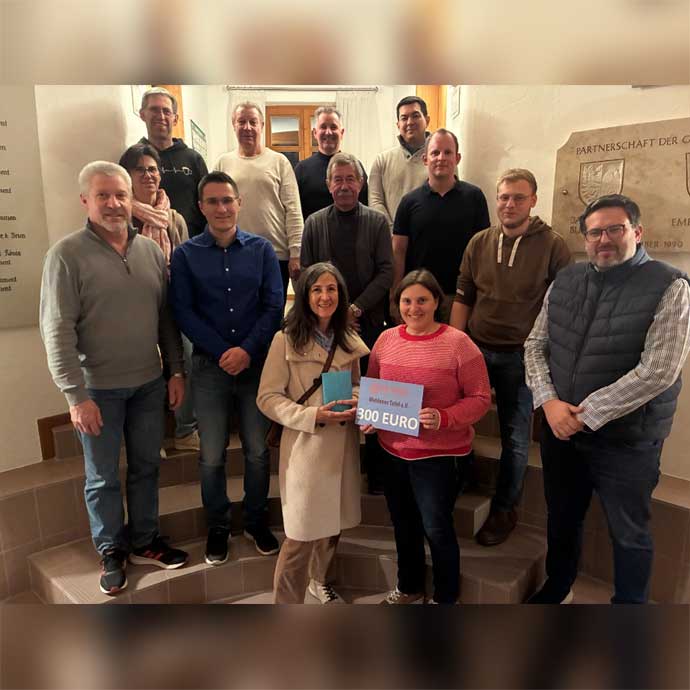 Spendenübergabe an die Weldener Tafel