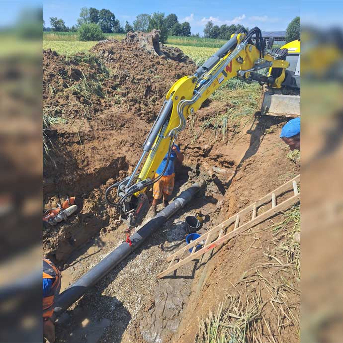 Informationen zum Wasserrohrbruch