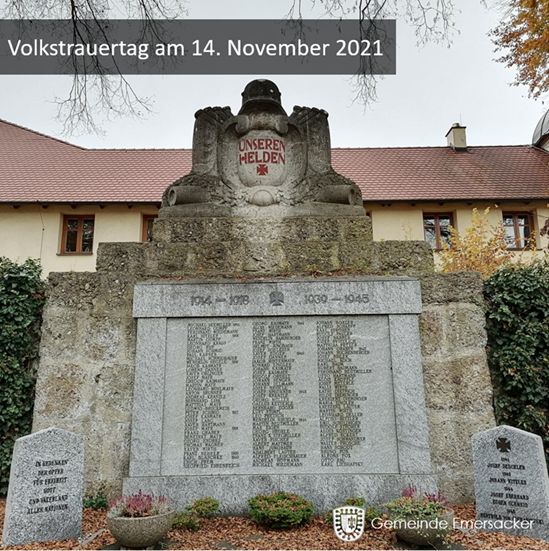 Volkstrauertag am 14. November 2021 in Emersacker